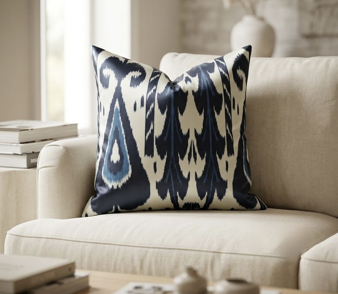 SILK IKAT PILLOW 50X50